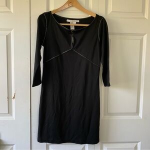 Black Dress with Buckle Detail